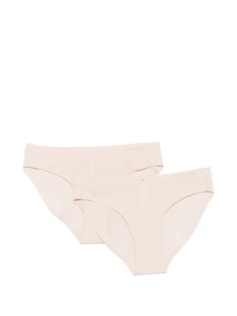 laser-cut logo-print briefs (set of two) by MARC O'POLO