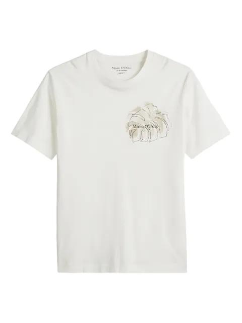 leaf-print T-shirt by MARC O'POLO
