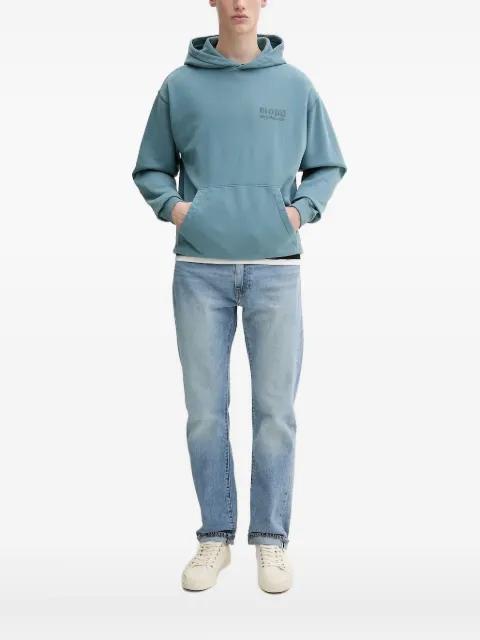 logo-embroidered hoodie by MARC O'POLO