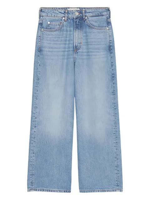 logo-patch cropped jeans by MARC O'POLO