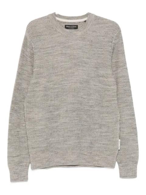 mélange-effect sweater by MARC O'POLO