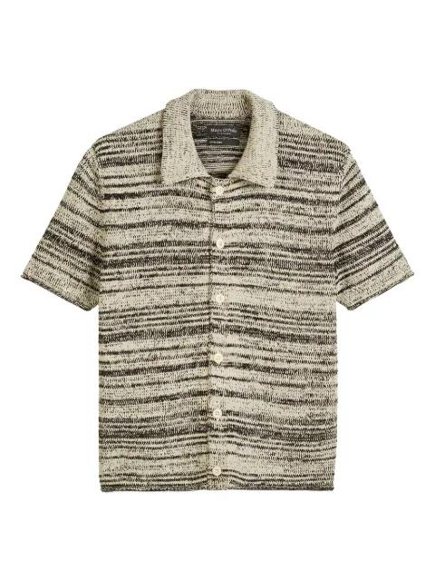 marl-knit short-sleeve shirt by MARC O'POLO