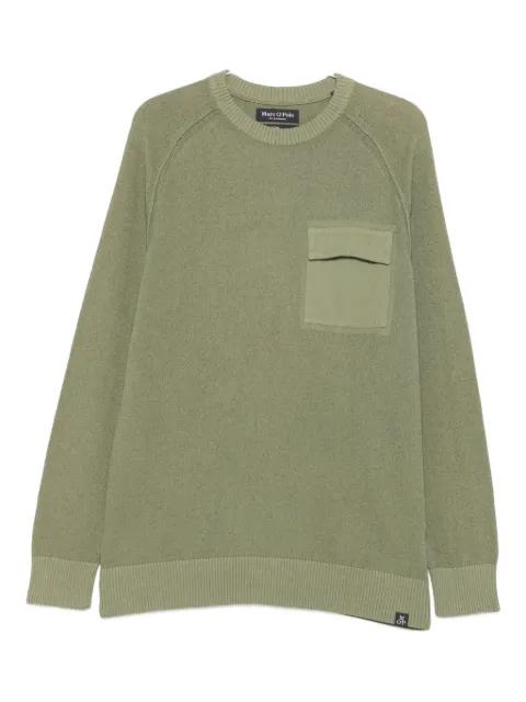patch-pocket raglan-sleeve sweater by MARC O'POLO