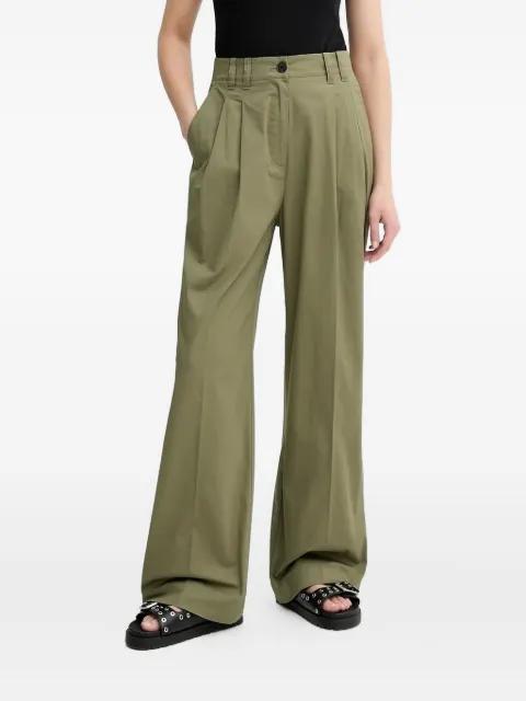 pleated wide-leg trousers by MARC O'POLO