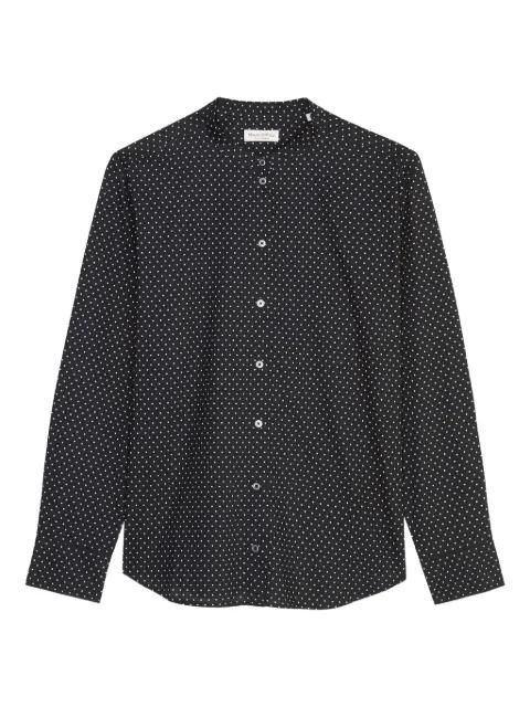 polka dot button-up shirt by MARC O'POLO