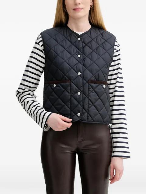 quilted buttoned gilet by MARC O'POLO
