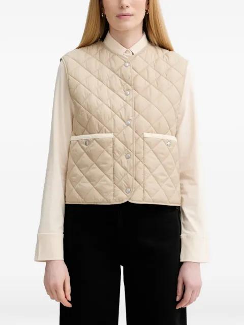 quilted buttoned gilet by MARC O'POLO