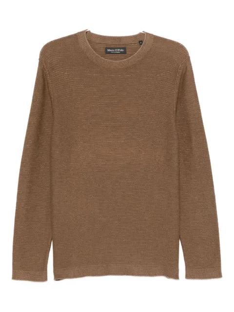 ribbed crew-neck jumper by MARC O'POLO