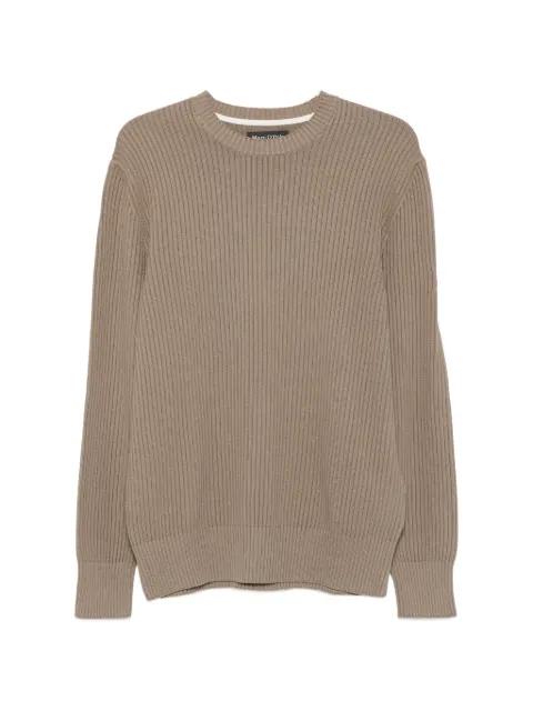 ribbed-knit crew neck sweater by MARC O'POLO
