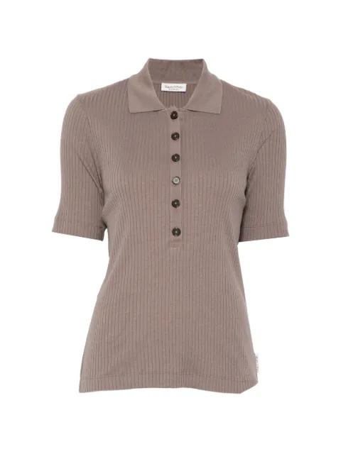 ribbed-knit polo shirt by MARC O'POLO
