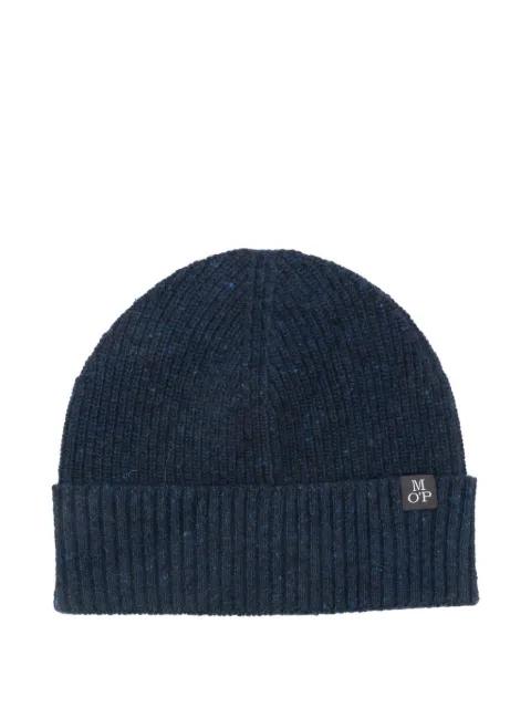 ribbed logo-patch hat by MARC O'POLO
