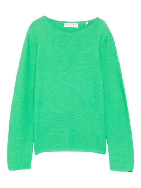 ribbed round-neck top by MARC O'POLO