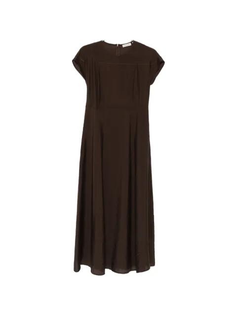 satin-finish cap-sleeve dress by MARC O'POLO