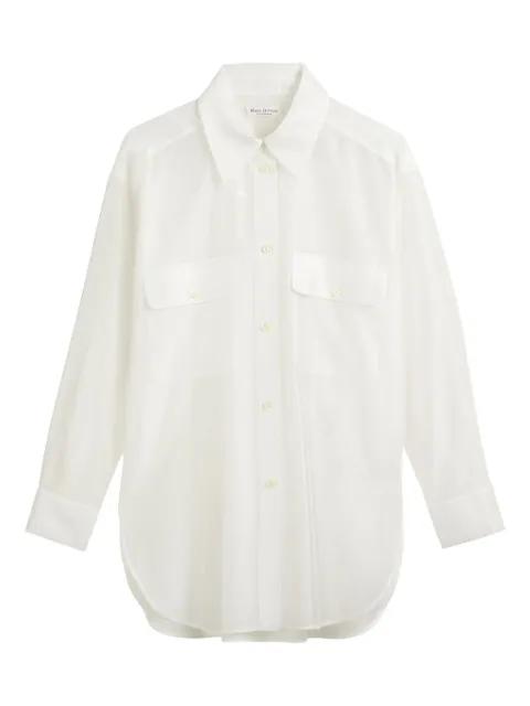 sheer button-up shirt by MARC O'POLO