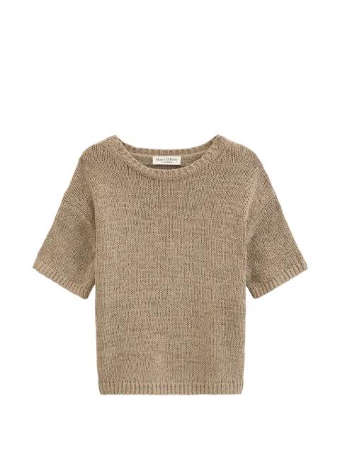 short-sleeve knit sweater by MARC O'POLO