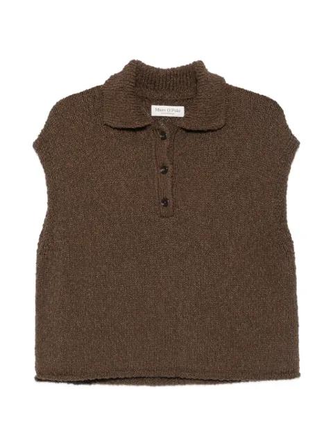 sleeveless polo top by MARC O'POLO
