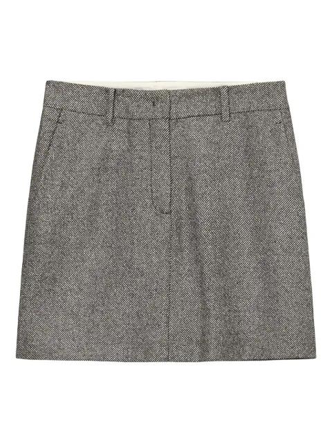 stripe-pattern tailored skirt by MARC O'POLO