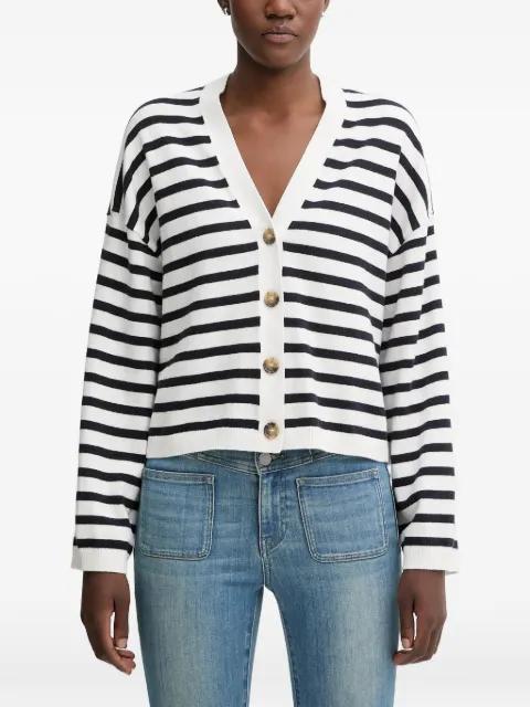 striped button-front cardigan by MARC O'POLO