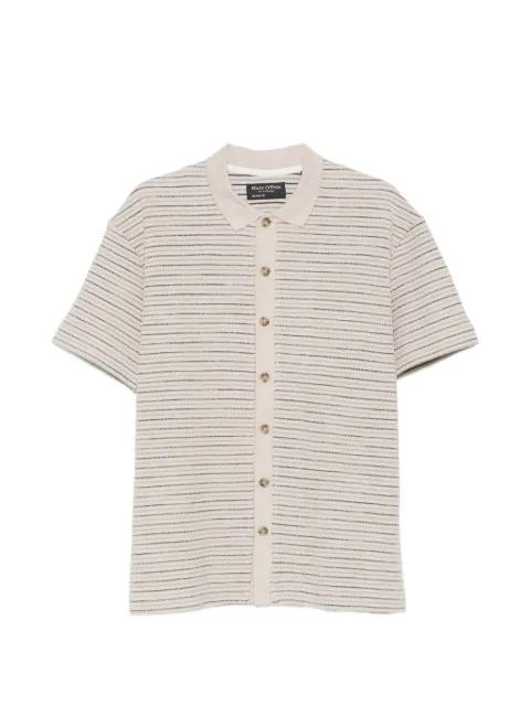 striped button-through shirt by MARC O'POLO