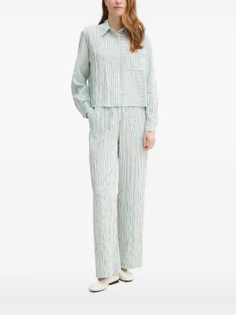 striped panelled shirt by MARC O'POLO