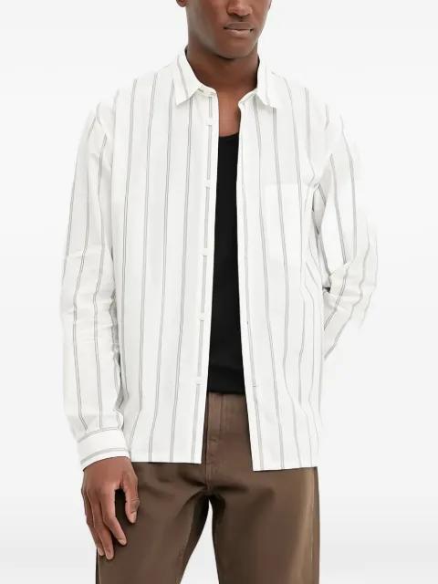striped patch-pocket shirt by MARC O'POLO