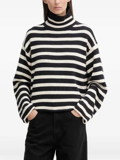 striped roll neck knitwear by MARC O'POLO