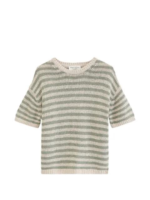 striped short-sleeve knit T-shirt by MARC O'POLO
