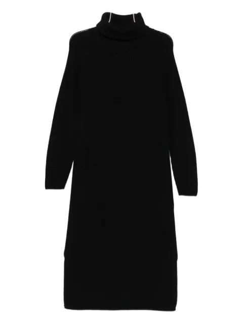 turtleneck ribbed-knit  midi dress by MARC O'POLO
