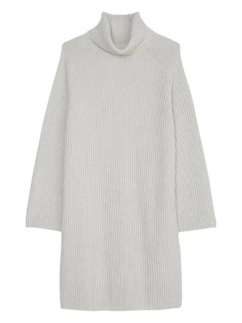 turtleneck ribbed mini dress by MARC O'POLO
