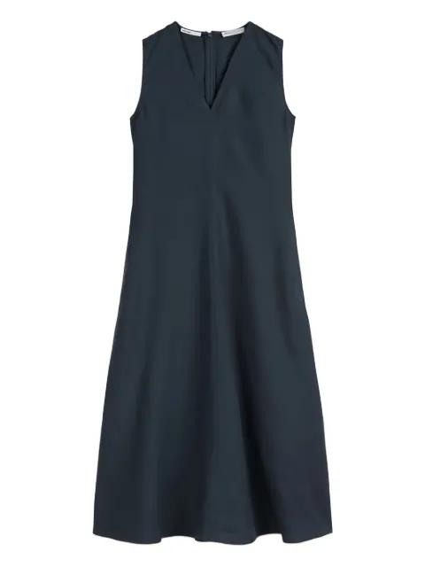 v-neck sleeveless A-line midi dress by MARC O'POLO