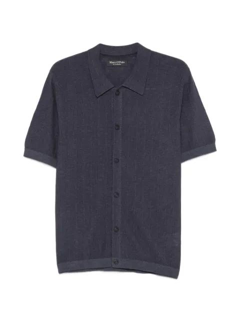 vertical-stripe short-sleeve shirt by MARC O'POLO