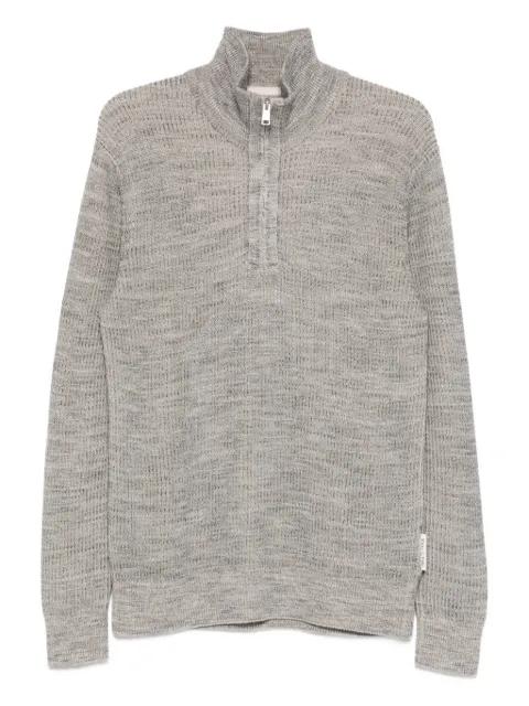 zip heavy knit sweater by MARC O'POLO