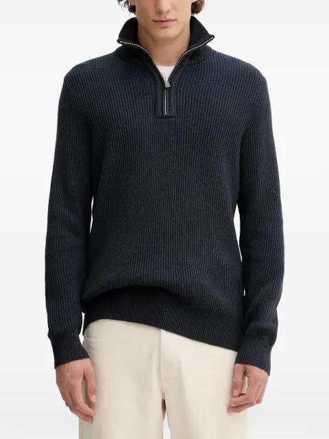 zip-neck sweater by MARC O'POLO