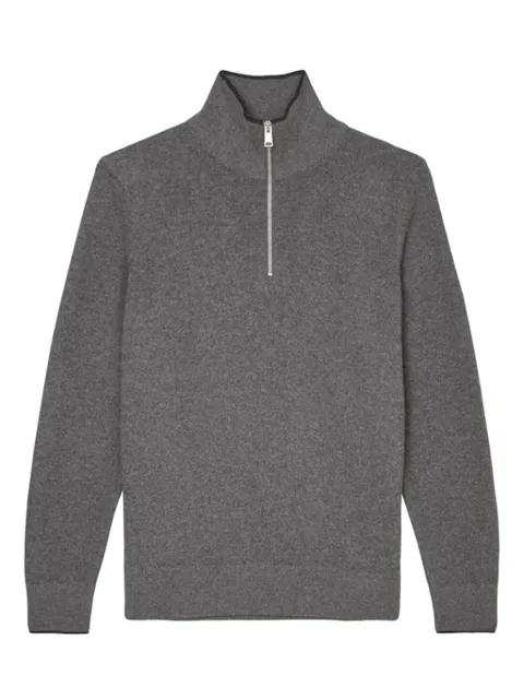 zip-up mock-neck sweater by MARC O'POLO