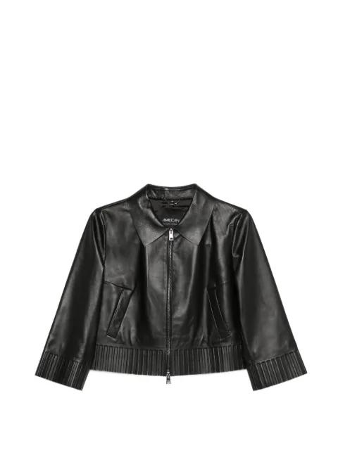 Rethink Together leather jacket by MARCCAIN