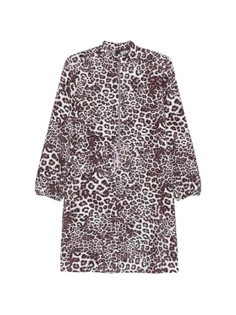animal-print zipped mini dress by MARCCAIN