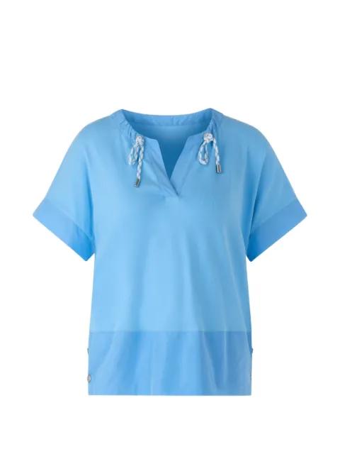 drawstring V-neck T-shirt by MARCCAIN