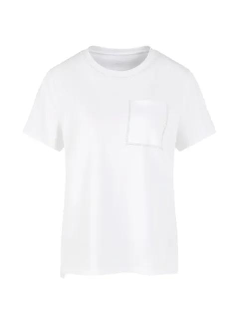 pocket-detail stretch cotton T-shirt by MARCCAIN