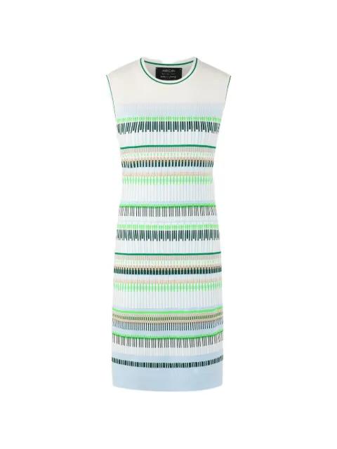 striped sleeveless mini dress by MARCCAIN