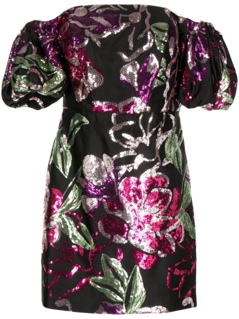 sequin-embellishment dress by MARCHESA