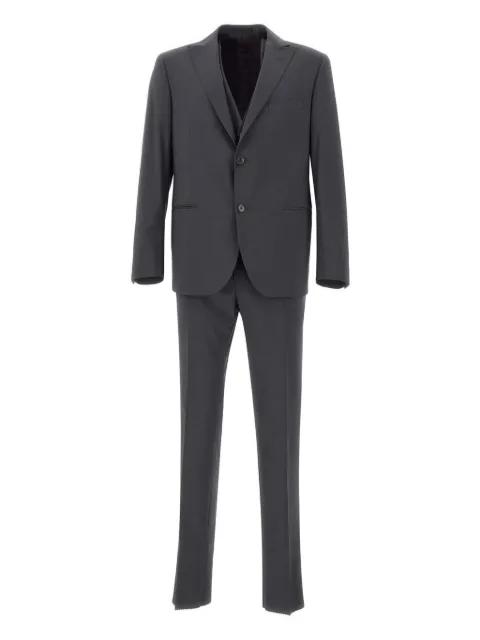 peak-Lapel single-breasted suit (set of three) by MARCHESANI