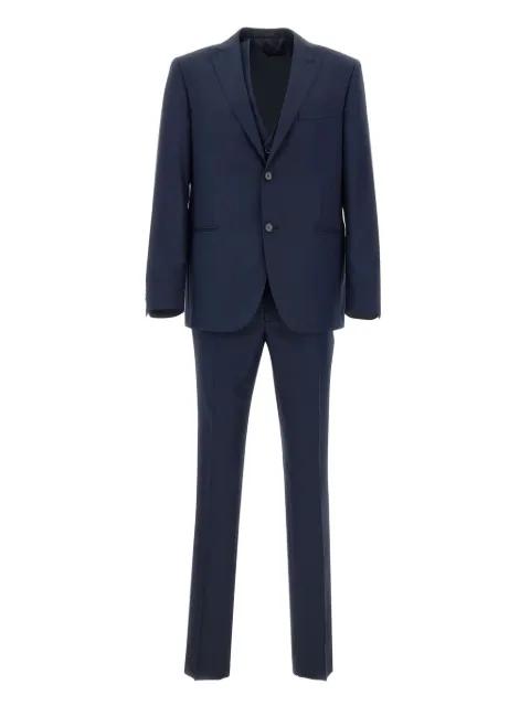 peak lapel three-piece suit by MARCHESANI