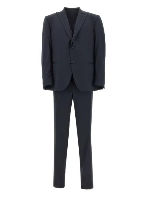 peaked-lapels three-piece single-breasted suit by MARCHESANI