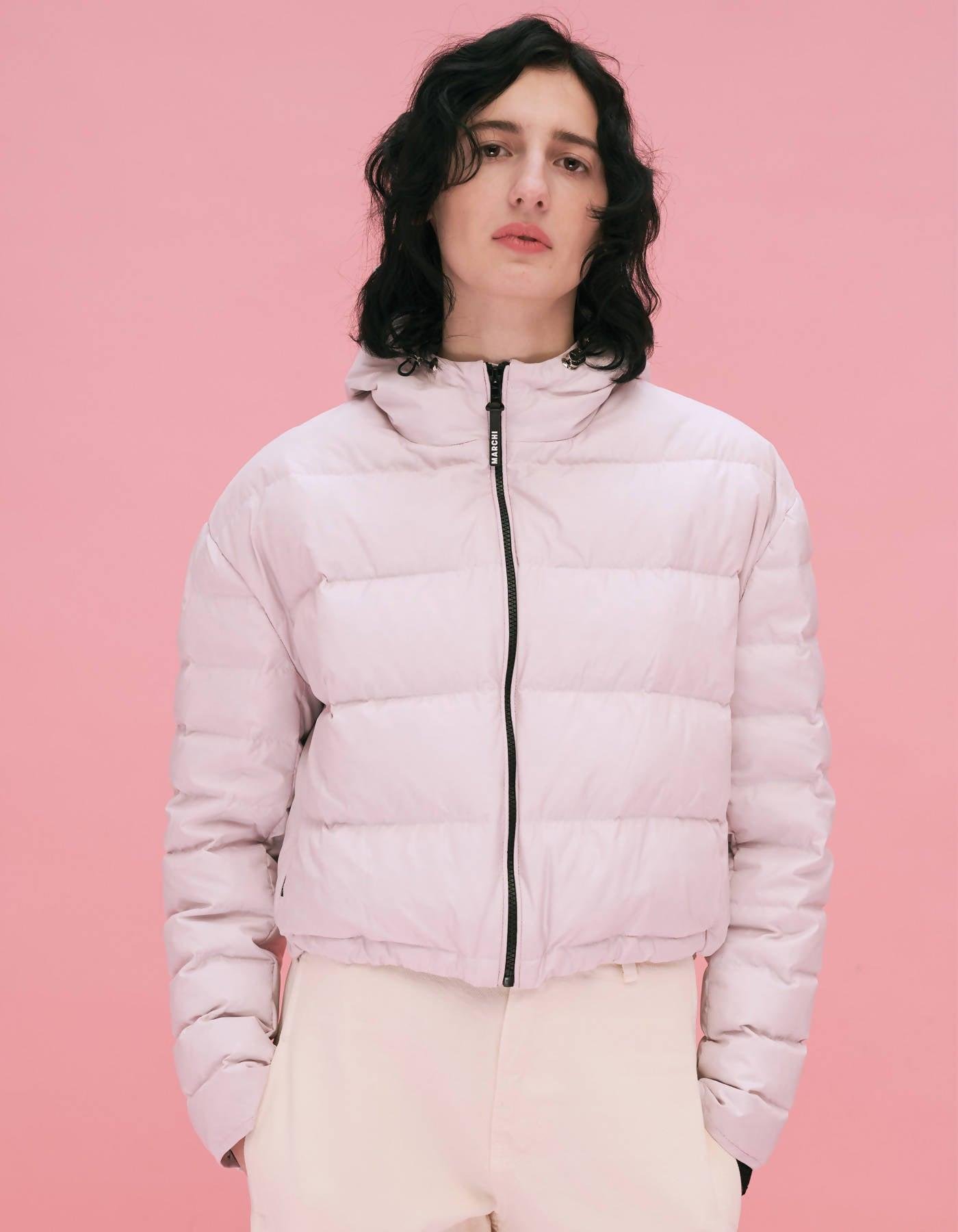 Down Windbreaker “Lina” Pink by MARCHI