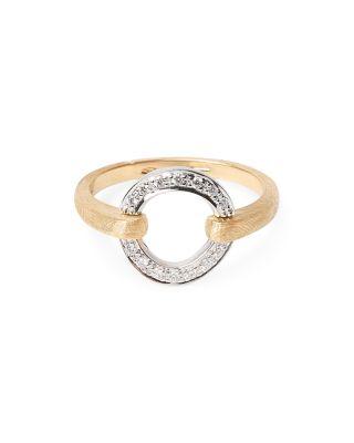 18K White & Yellow Gold Jaipur Link Diamond Ring by MARCO BICEGO