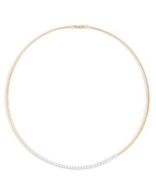 18K Yellow Gold Masai Diamond Collar Necklace by MARCO BICEGO