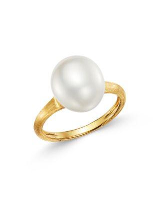 18K Yellow Gold Ring with Cultured Freshwater Pearl by MARCO BICEGO