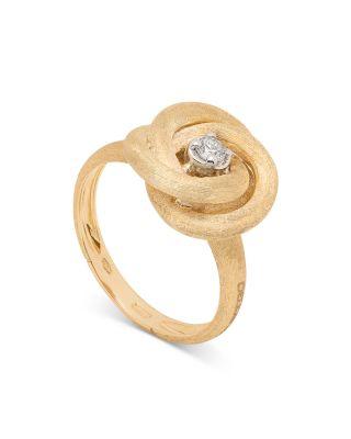 18K Yellow & White Gold Jaipur Link Diamond Ring by MARCO BICEGO
