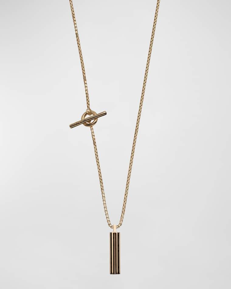 Men's Acies Bar Pendant Necklace by MARCO DAL MASO