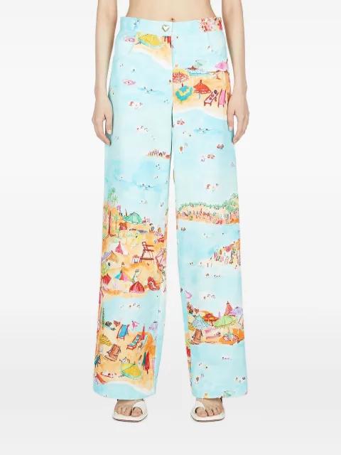beach-print trousers by MARCO RAMBALDI
